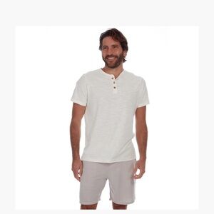 PX Linen Blend Drawstring Shorts L